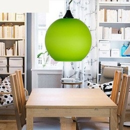 Lampadario a sospensione in vetro colorato semplice e moderno