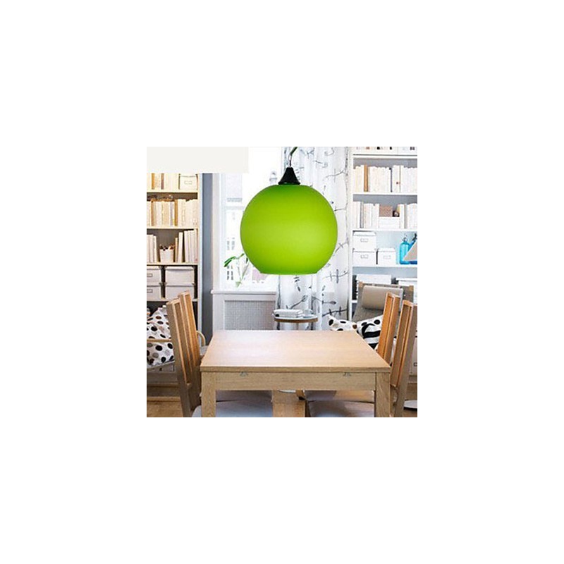 Lampadario a sospensione in vetro colorato semplice e moderno