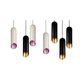 Lampada a sospensione a tubo Tom Dixon Mini in metallo