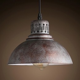 Lampada a sospensione mini in metallo verniciato stile retrò per esterni