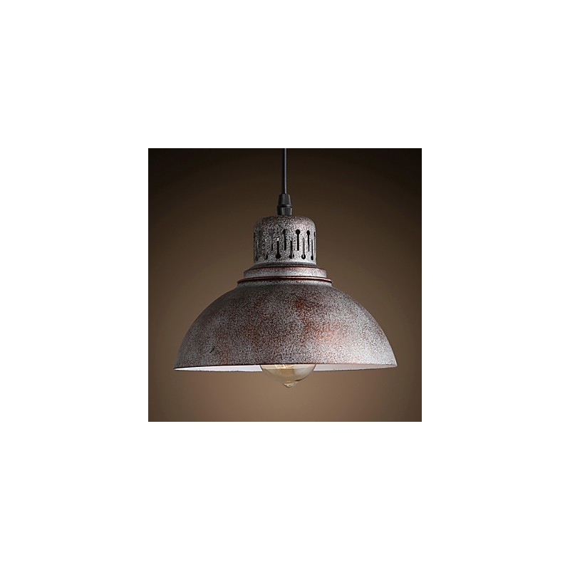 Lampada a sospensione mini in metallo verniciato stile retrò per esterni