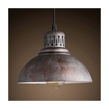 Lampada a sospensione mini in metallo verniciato stile retrò per esterni