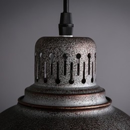 Lampada a sospensione mini in metallo verniciato stile retrò per esterni