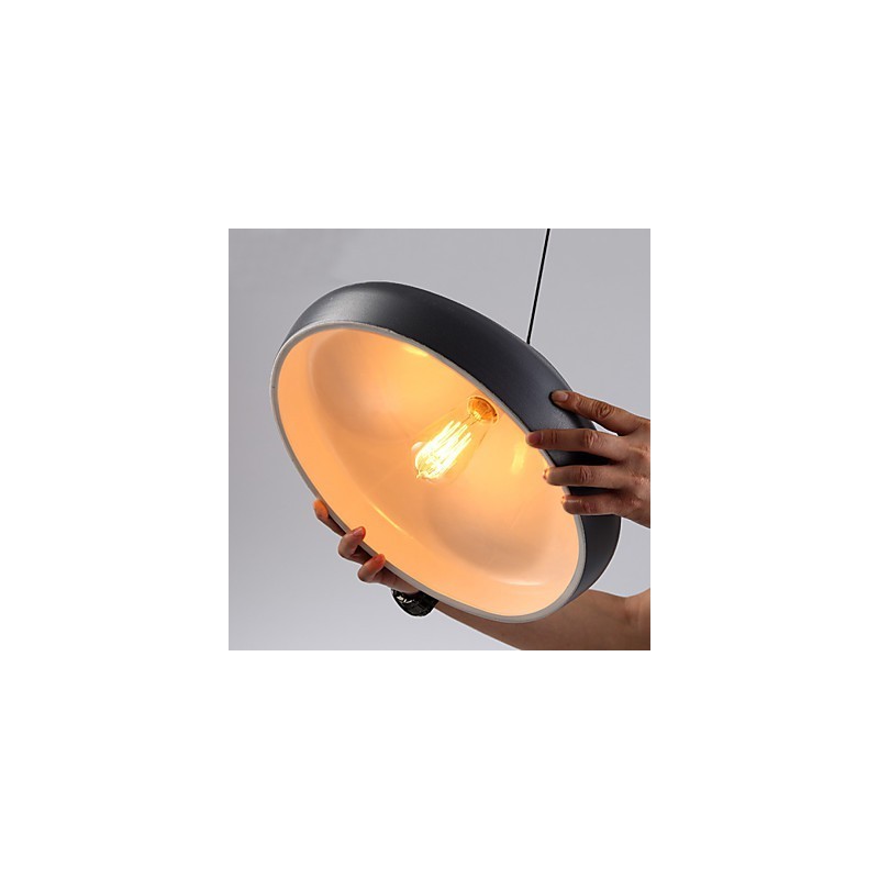 Lampada a sospensione mini in metallo dipinta stile retrò vintage classico