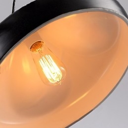 Lampada a sospensione mini in metallo dipinta stile retrò vintage classico