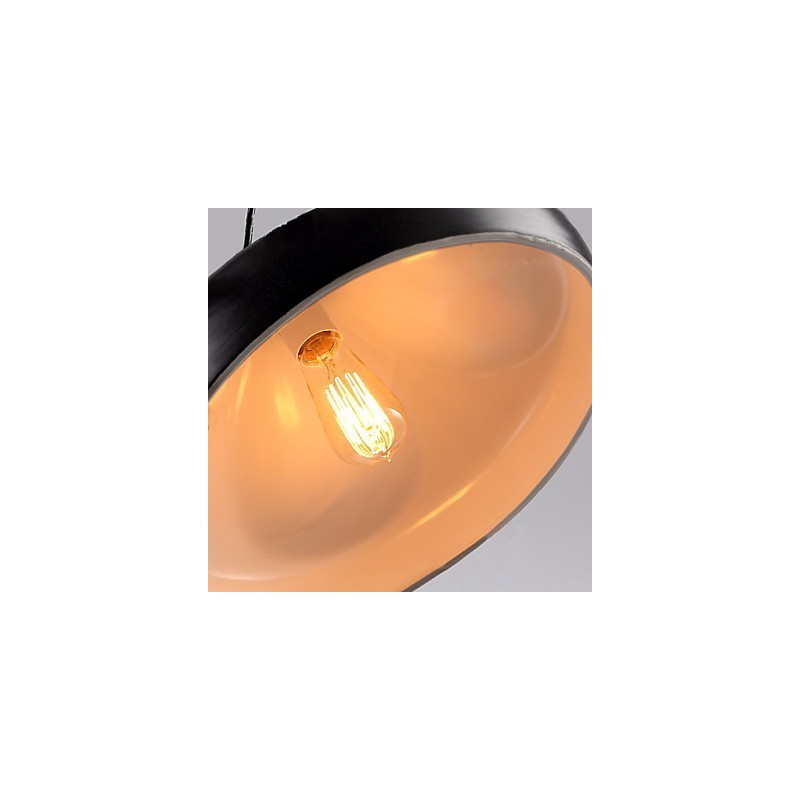 Lampada a sospensione mini in metallo dipinta stile retrò vintage classico