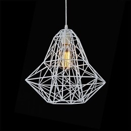 Lampadario a sospensione mini stile lanterna in metallo e cristallo