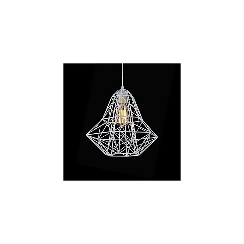 Lampadario a sospensione mini stile lanterna in metallo e cristallo