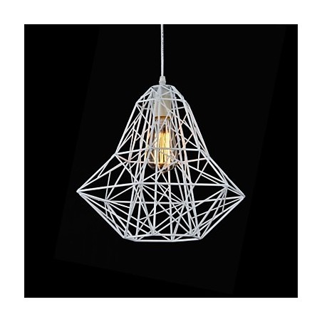 Lampadario a sospensione mini stile lanterna in metallo e cristallo
