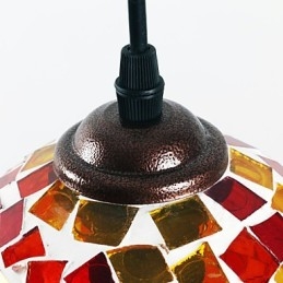 Lampada a sospensione in metallo dipinto moderna e contemporanea