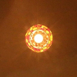 Lampada a sospensione in metallo dipinto moderna e contemporanea