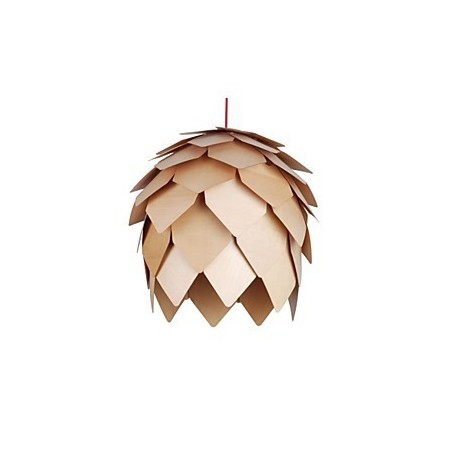 Lampada a sospensione lanterna in legno e bambù