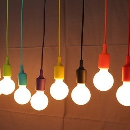 Lampadario a sospensione drago arcobaleno in silicone