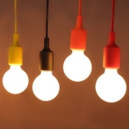 Lampadario a sospensione drago arcobaleno in silicone