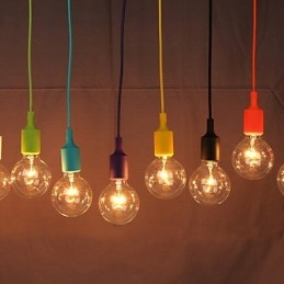Lampadario a sospensione drago arcobaleno in silicone