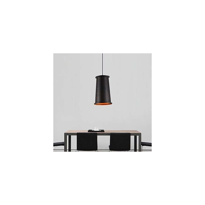 Lampada a sospensione retrò in metallo, catena regolabile 100 cm, 1 lampadina E26/E27