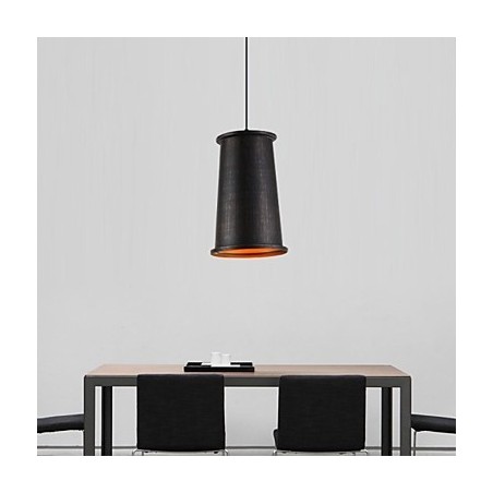 Lampada a sospensione retrò in metallo, catena regolabile 100 cm, 1 lampadina E26/E27