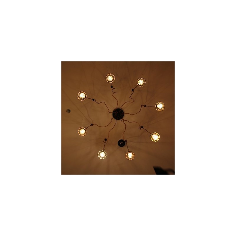Lampadario a sospensione country retrò a 8 luci