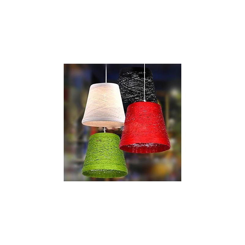 Lampada a sospensione moderna in rattan intrecciato Cany a testa singola