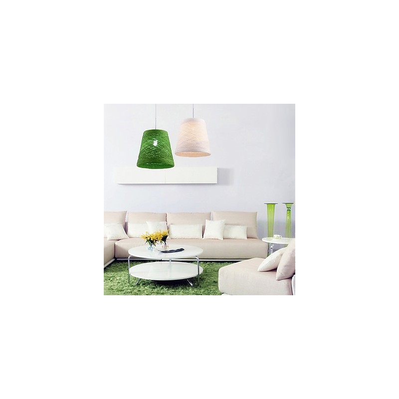 Lampada a sospensione moderna in rattan intrecciato Cany a testa singola