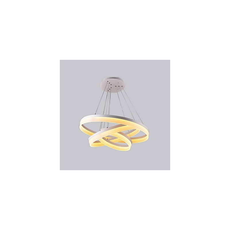Lampada a sospensione moderna in acrilico bianco LED 130W 3 livelli
