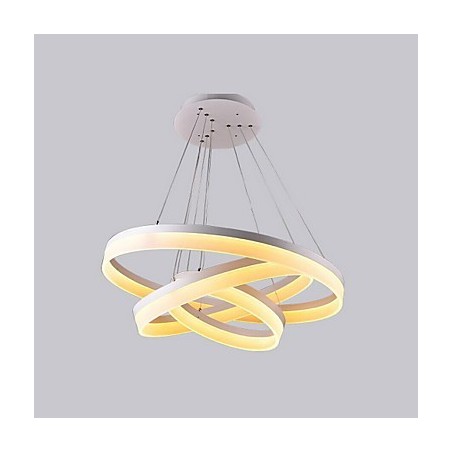 Lampada a sospensione moderna in acrilico bianco LED 130W 3 livelli