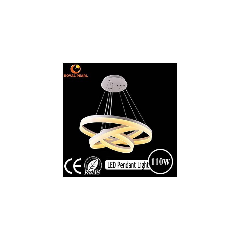 Lampada a sospensione moderna in acrilico bianco LED 130W 3 livelli
