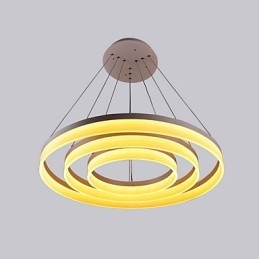 Lampada a sospensione moderna in acrilico bianco LED 130W 3 livelli