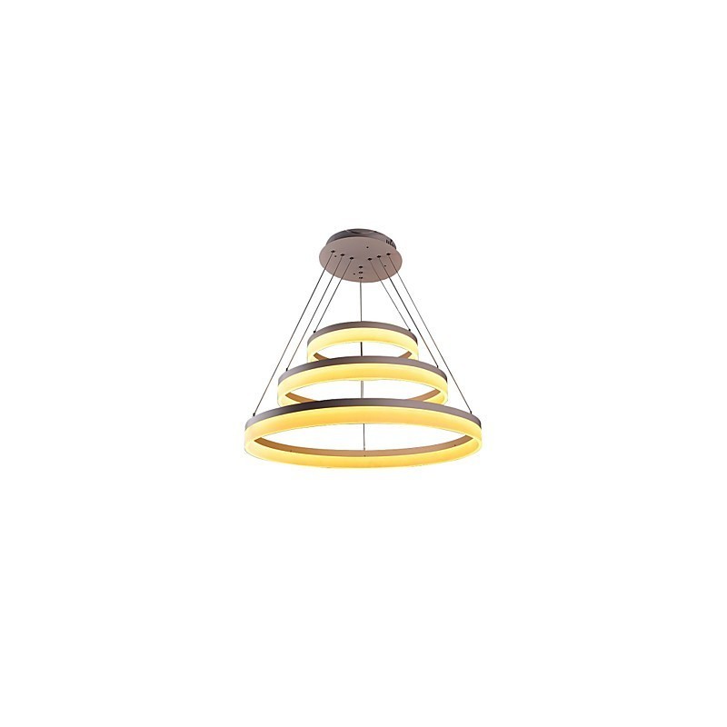 Lampada a sospensione moderna in acrilico bianco LED 130W 3 livelli