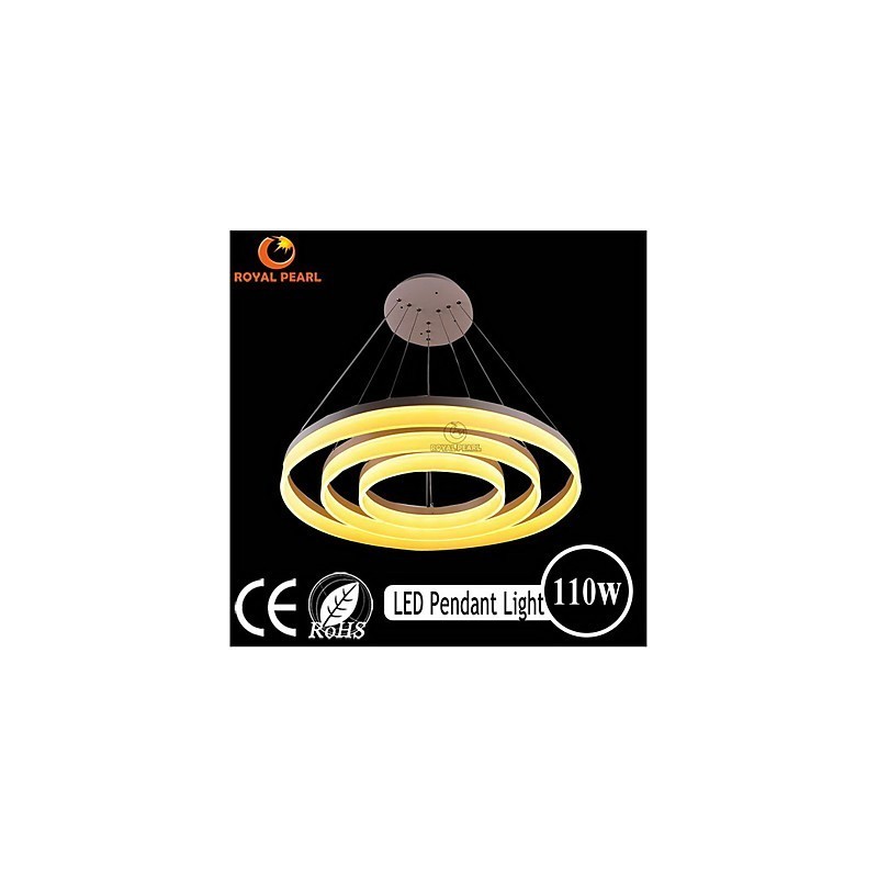 Lampada a sospensione moderna in acrilico bianco LED 130W 3 livelli