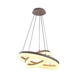 Lampada a sospensione moderna a 3 livelli in acrilico con LED integrato