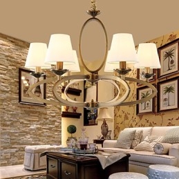 Lampadario mini vintage rustico/lodge in metallo elettroplaccato