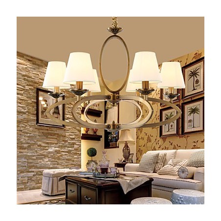 Lampadario mini vintage rustico/lodge in metallo elettroplaccato