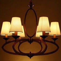 Lampadario mini vintage rustico/lodge in metallo elettroplaccato