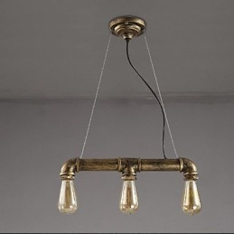 Lampada a sospensione retrò industriale in metallo tubo acqua