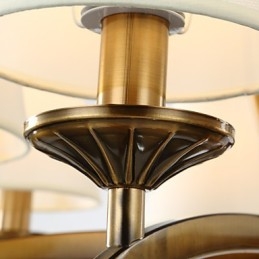 Lampadario mini vintage rustico/lodge in metallo elettroplaccato