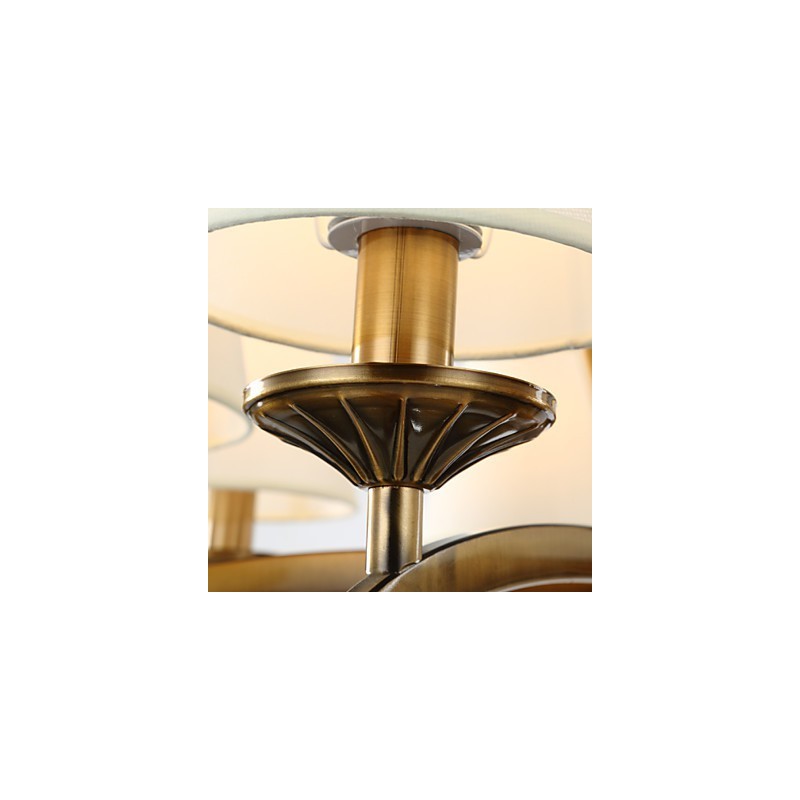 Lampadario mini vintage rustico/lodge in metallo elettroplaccato