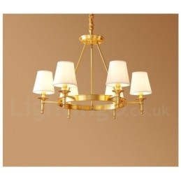 Lampadario rotondo in ottone puro classico tradizionale