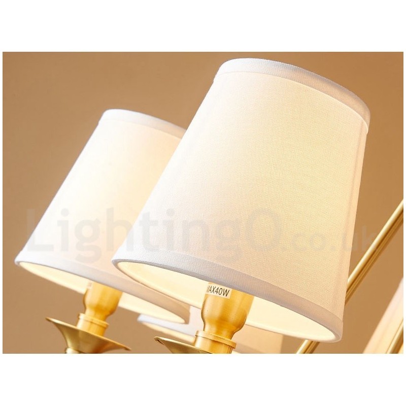 Lampadario rotondo in ottone puro classico tradizionale