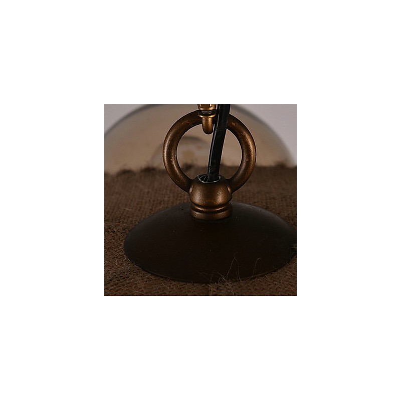 Lampadario a sospensione in metallo dorato stile country vintage 3 luci E12/E14