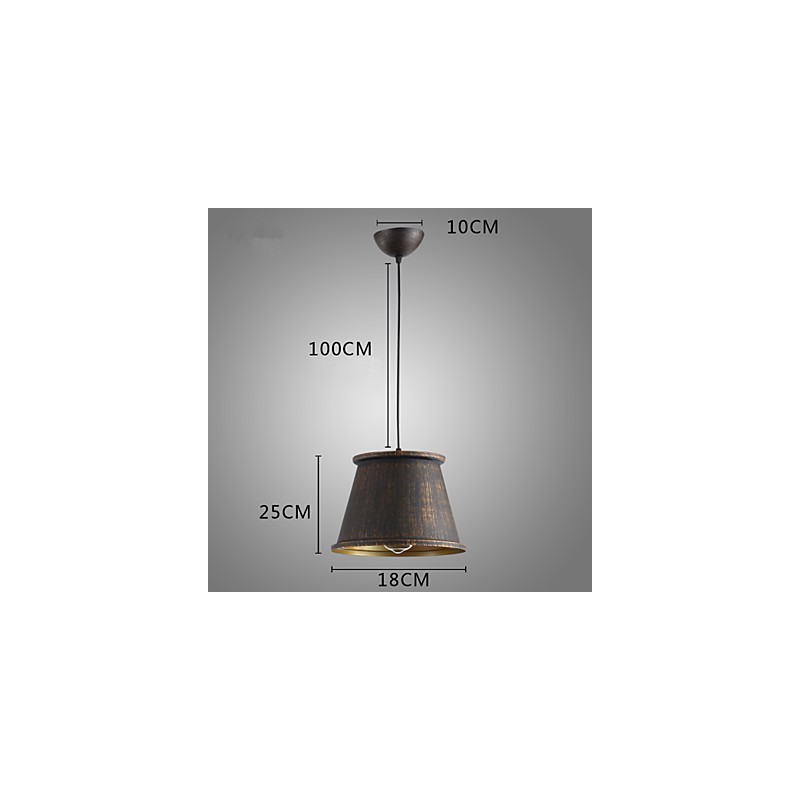 Lampada a sospensione retrò in metallo, regolabile, 1 lampadina E26/E27, 25 cm