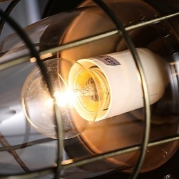 Lampada a sospensione mini retrò in metallo galvanizzato