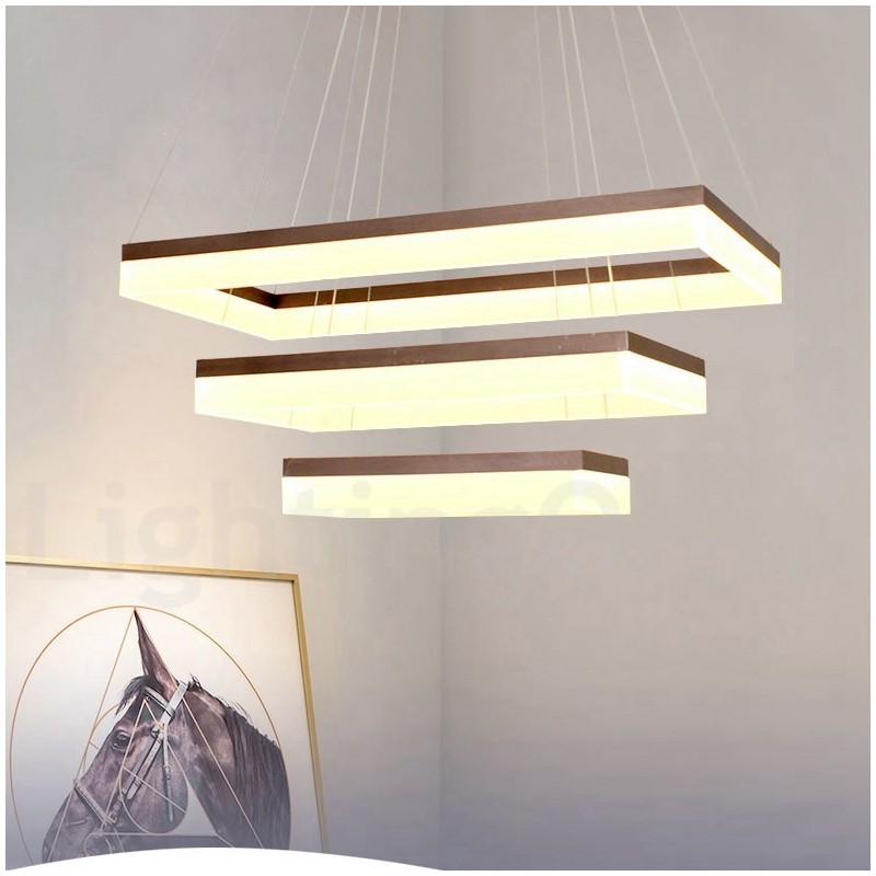 Lampada a sospensione LED Wi‑Fi intelligente dimmerabile a 3 livelli in acrilico