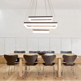 Lampada a sospensione LED Wi‑Fi intelligente dimmerabile a 3 livelli in acrilico