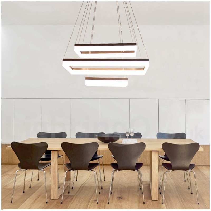 Lampada a sospensione LED Wi‑Fi intelligente dimmerabile a 3 livelli in acrilico
