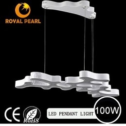 Lampada a sospensione LED moderna in acrilico 100W 3 lampadine 120 cm
