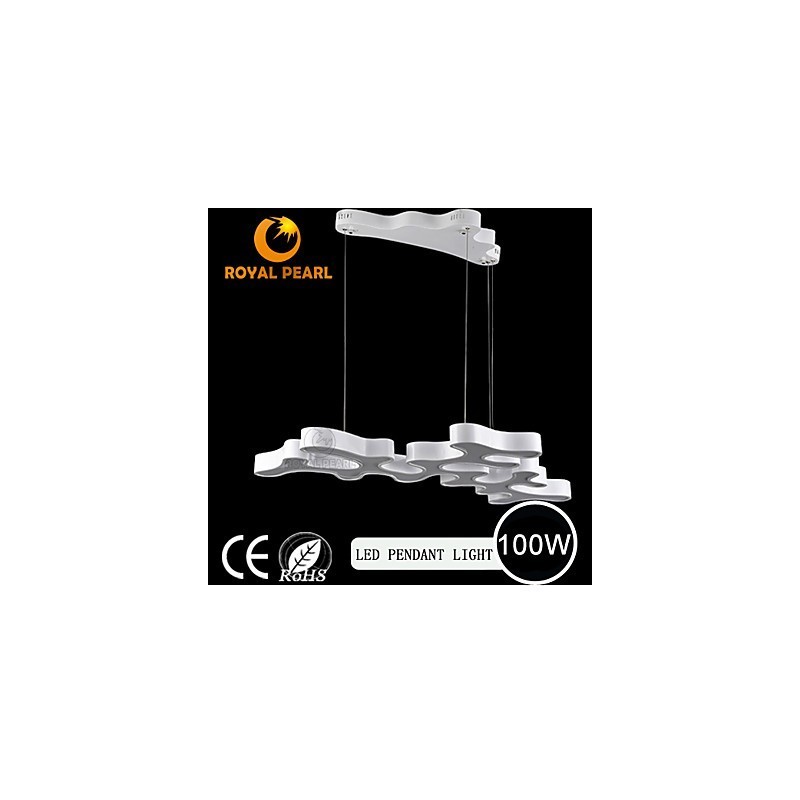 Lampada a sospensione LED moderna in acrilico 100W 3 lampadine 120 cm