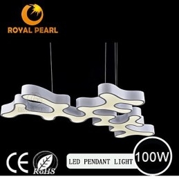 Lampada a sospensione LED moderna in acrilico 100W 3 lampadine 120 cm