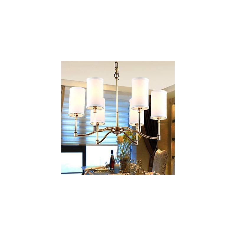 Lampadario a sospensione in cristallo mini stile tradizionale/classico finitura ottone