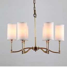 Lampadario a sospensione in cristallo mini stile tradizionale/classico finitura ottone